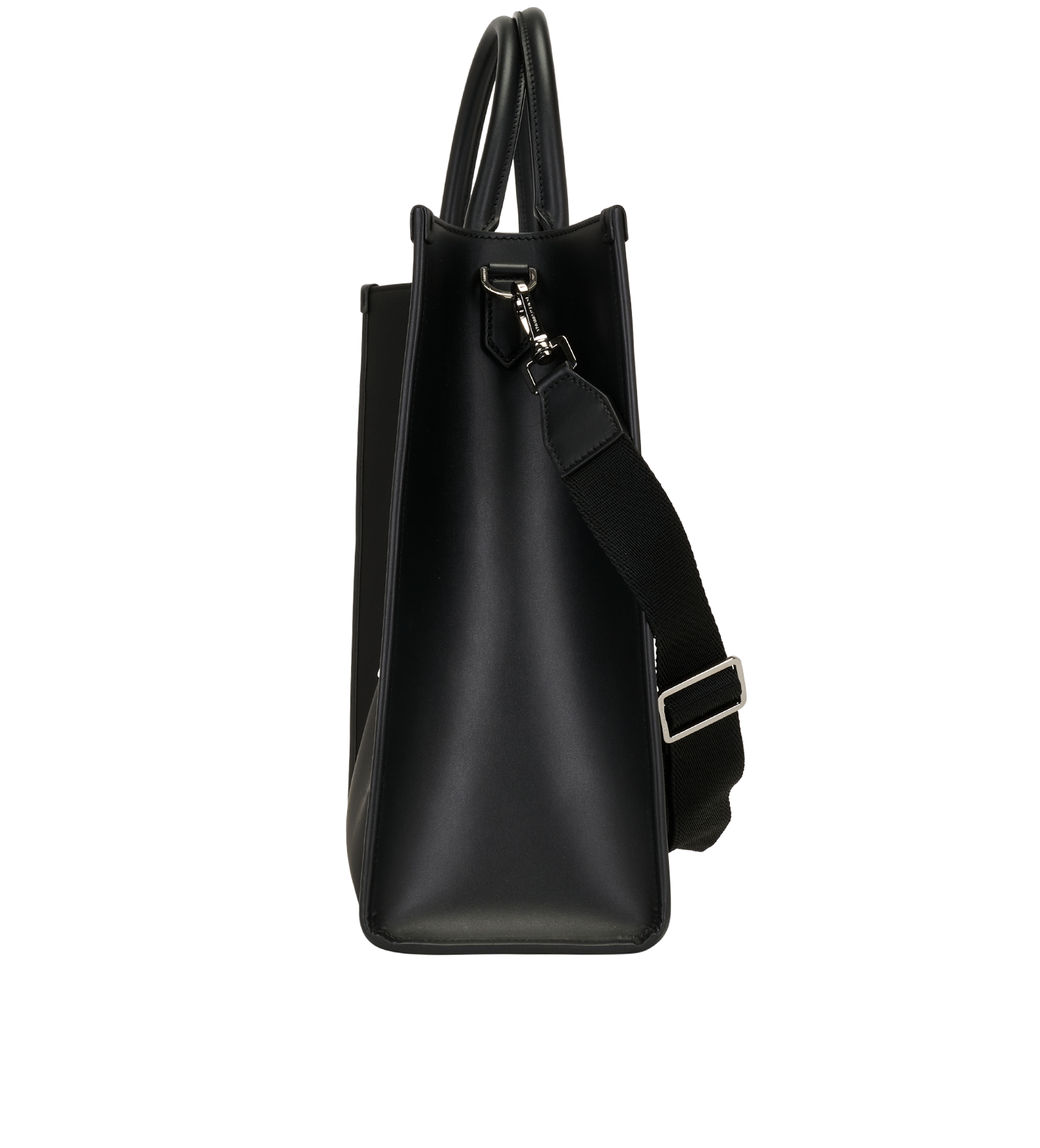 Logo Shopper Tote Large, &pound;350, Handbags, Black, Nylon, Bottom view